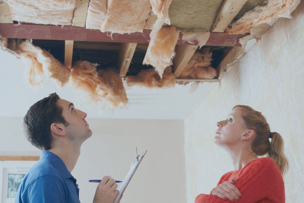 roof insurance claim with an inspector